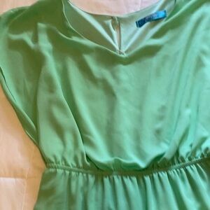 Soft mint green summer dress